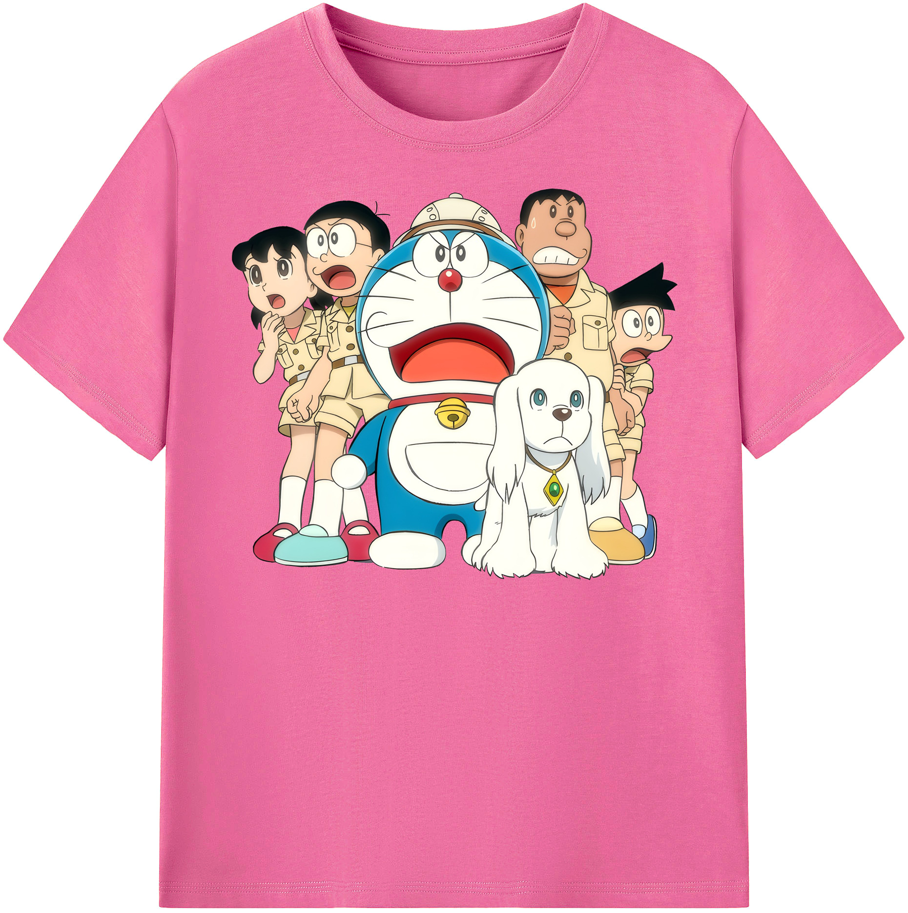 （画像用） ドラえもん Doraemon レディースカジュアルプリントTシャツ（綿100％）